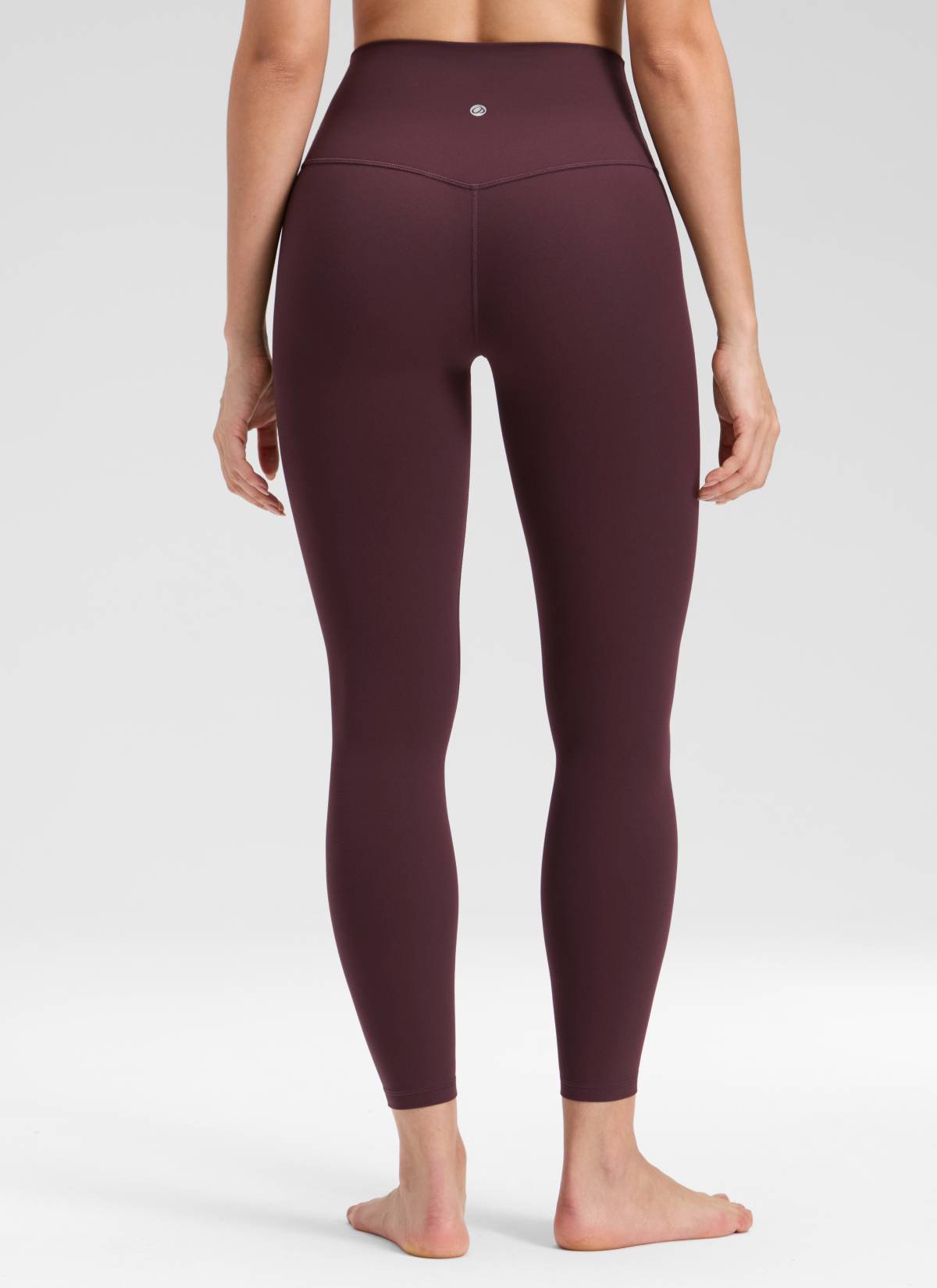 CRZ YOGA Legging Yoga Butterluxe Pinggang Tinggi Tanpa Jahitan Depan Wanita 64 cm Ungu Plum Matang