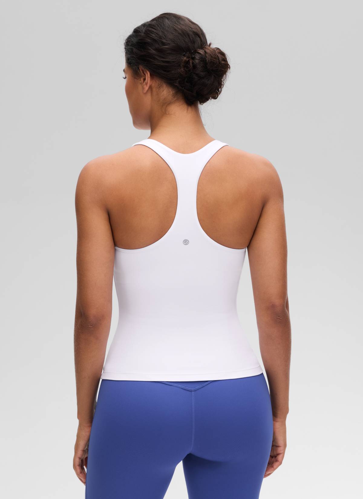 Áo thun yoga ôm sát dành cho nữ CRZ YOGA - Mẫu áo ba lỗ có áo lót tích hợp " Butterluxe " - Màu trắng