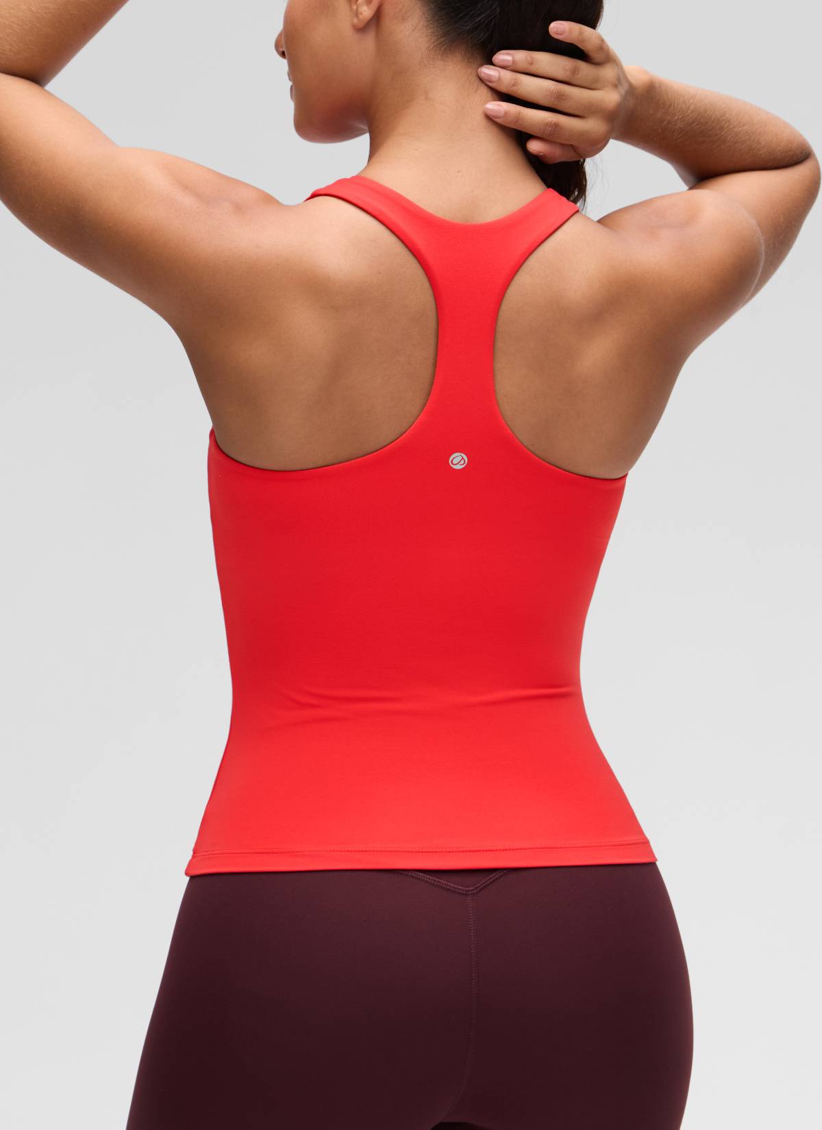 Áo thun yoga ôm sát dành cho nữ CRZ YOGA - Mẫu áo ba lỗ có áo lót tích hợp " Butterluxe " - Màu đỏ đậm