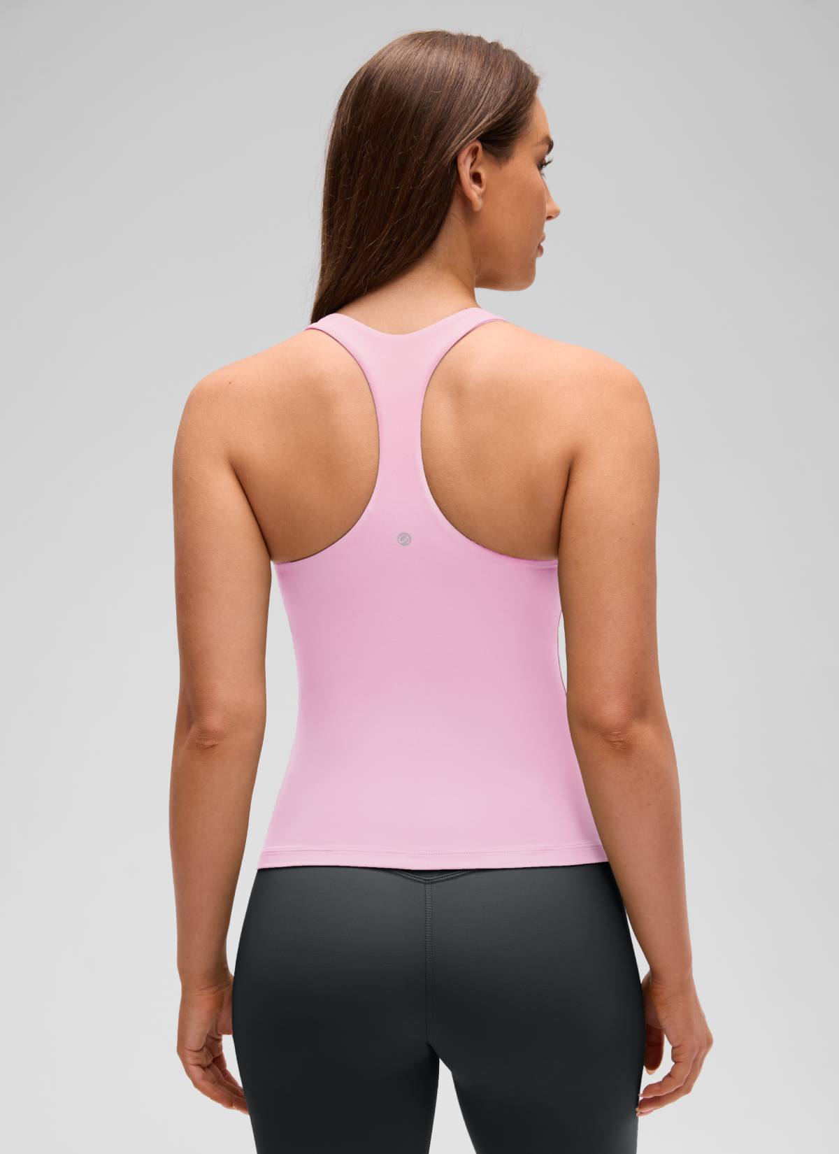 Áo thun yoga ôm sát dành cho nữ CRZ YOGA - Mẫu áo ba lỗ có áo lót tích hợp " Butterluxe " màu hồng hoa mẫu đơn