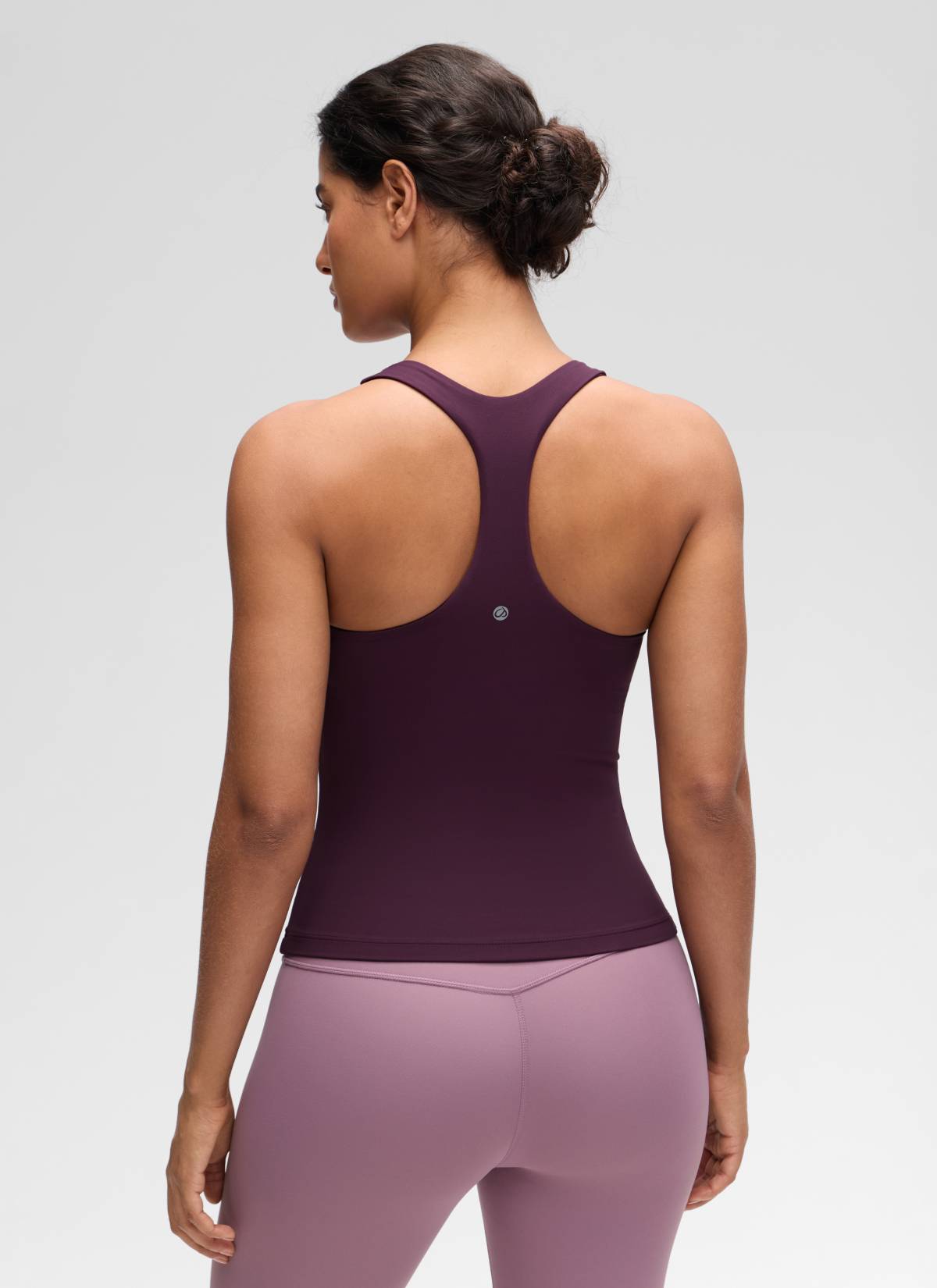 Áo thun yoga ôm sát dành cho nữ CRZ YOGA - Mẫu áo ba lỗ có áo lót tích hợp " Butterluxe " - Màu tím đậm