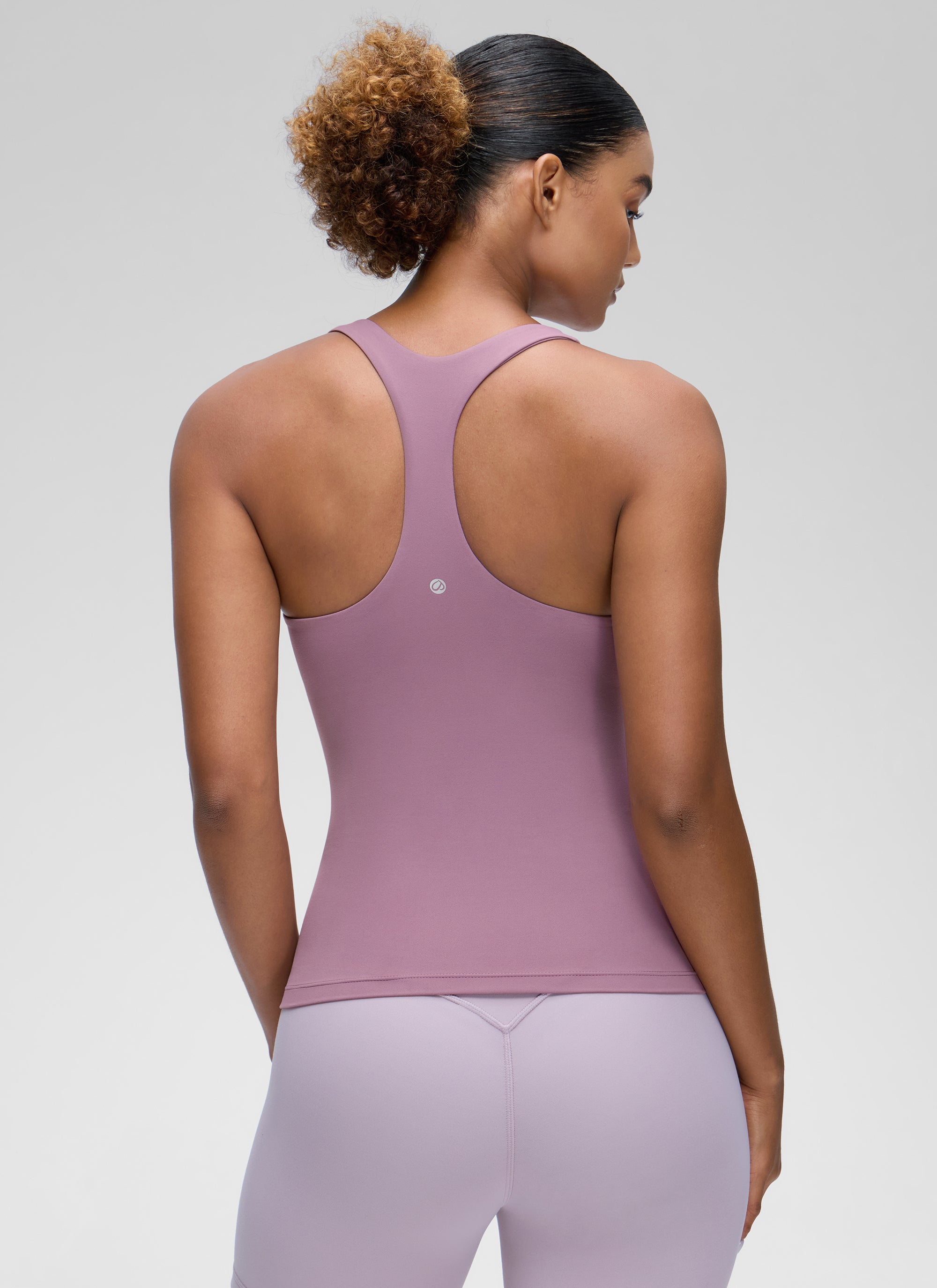 Áo thun yoga ôm sát dành cho nữ CRZ YOGA - Mẫu áo ba lỗ có áo lót tích hợp " Butterluxe " - Màu tím nhạt