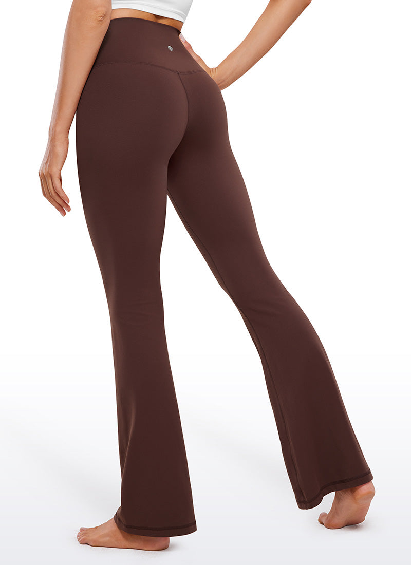 CRZ YOGA レディース Butterluxe V字クロス ハイウエスト フレアレギンス 79cm