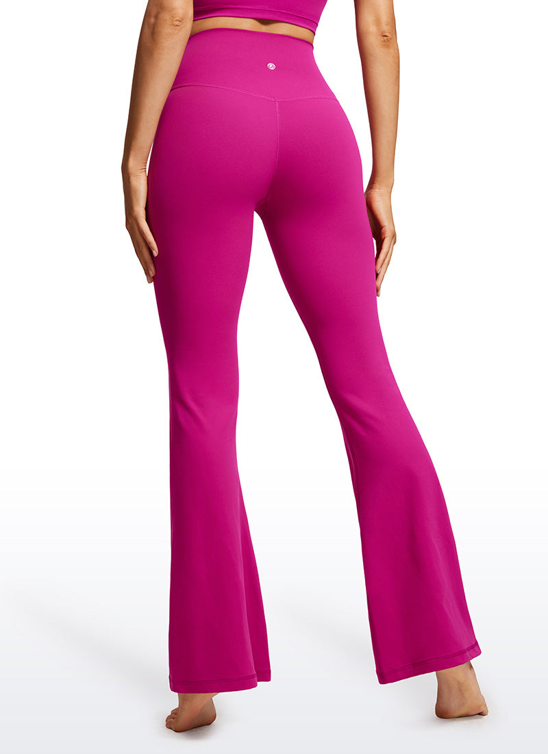 CRZ YOGA レディース Butterluxe V字クロス ハイウエスト フレアレギンス 79cm
