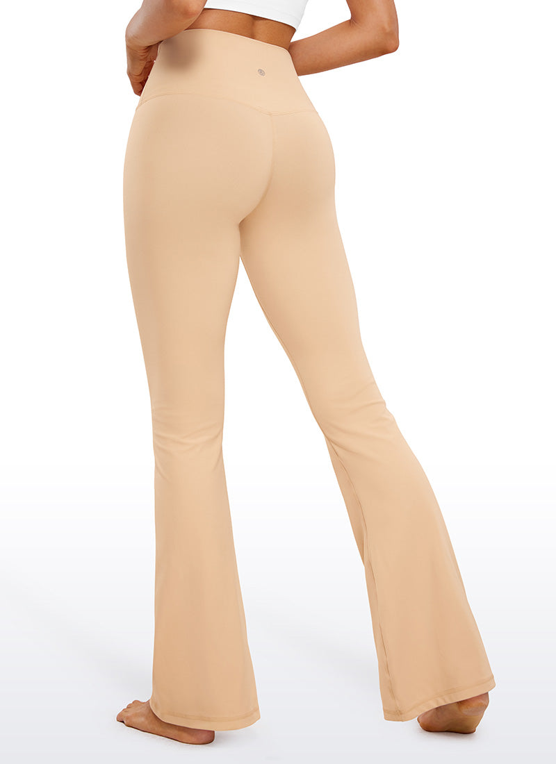 CRZ YOGA レディース Butterluxe V字クロス ハイウエスト フレアレギンス 79cm