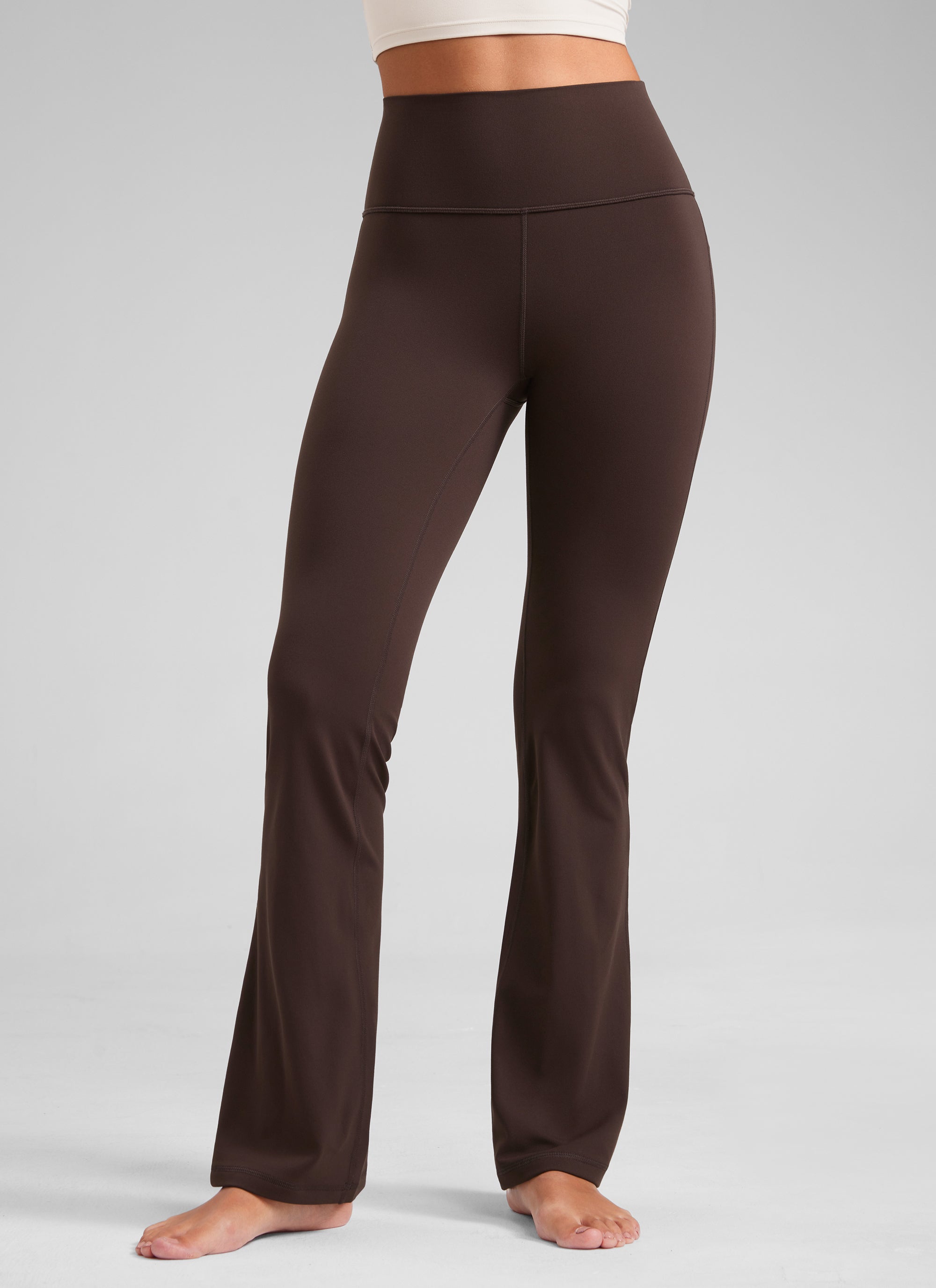 Butterluxe Legging Poket Potongan Boot Kaki Lebar Pinggang Tinggi 31