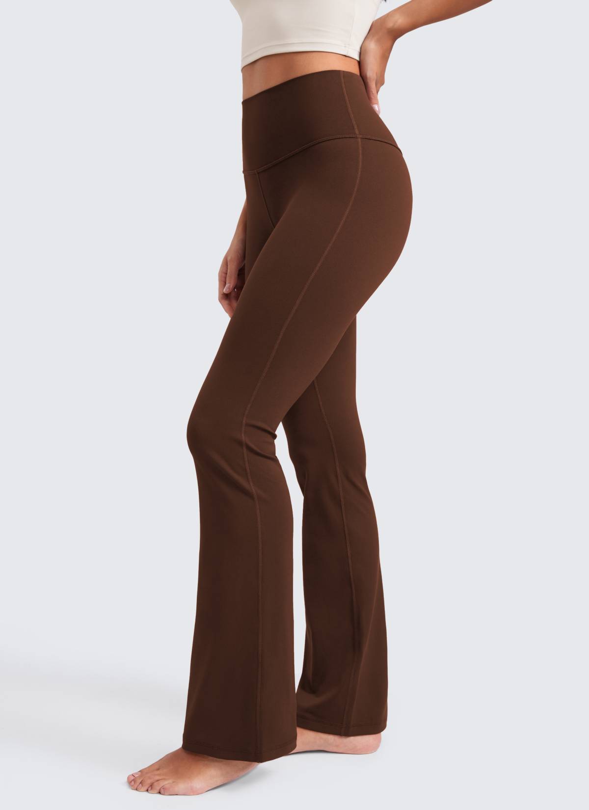CRZ YOGA Wanita Butterluxe Legging Potongan Kaki Mengembang Pinggang Tinggi 32