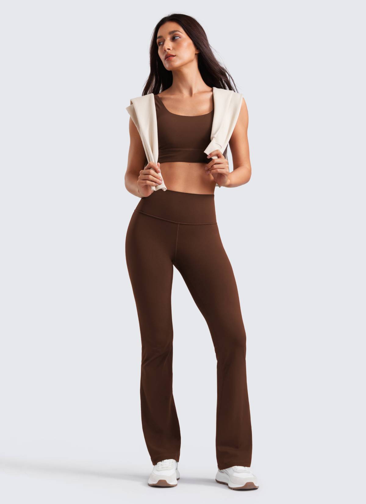 CRZ YOGA Wanita Butterluxe Legging Potongan Kaki Mengembang Pinggang Tinggi 32