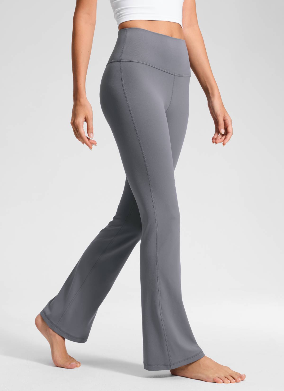 CRZ YOGA Wanita Butterluxe Legging Potongan Kaki Mengembang Pinggang Tinggi 32