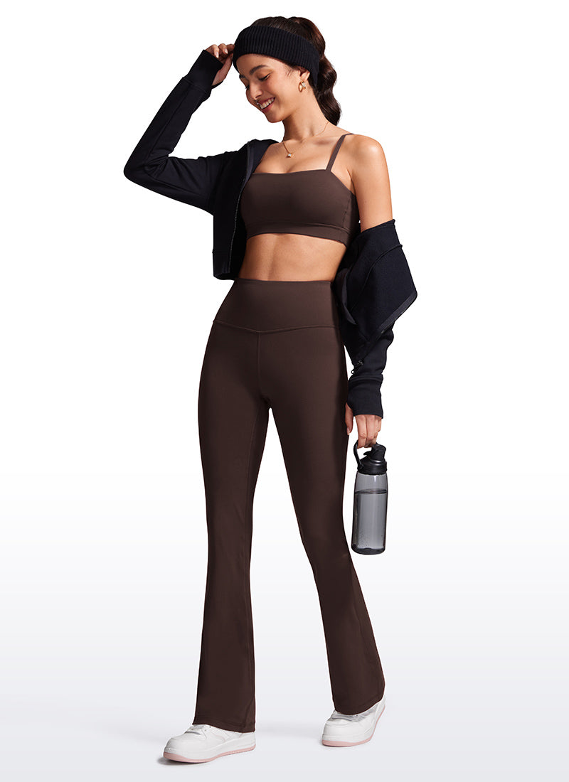 CRZ YOGA Wanita Butterluxe Legging Potongan Kaki Mengembang Pinggang Tinggi 32