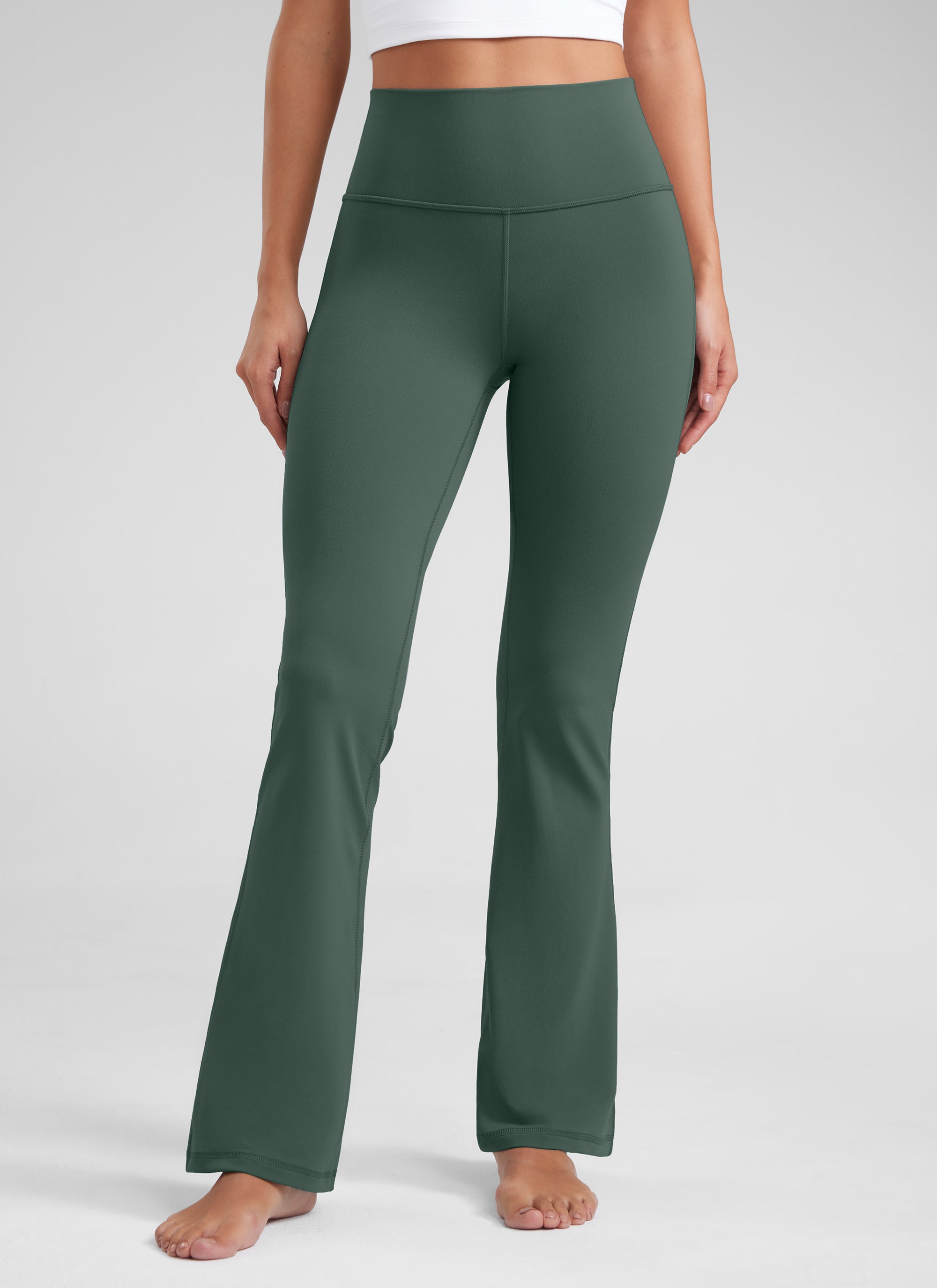 CRZ YOGA Wanita Butterluxe Legging Potongan Kaki Mengembang Pinggang Tinggi 32