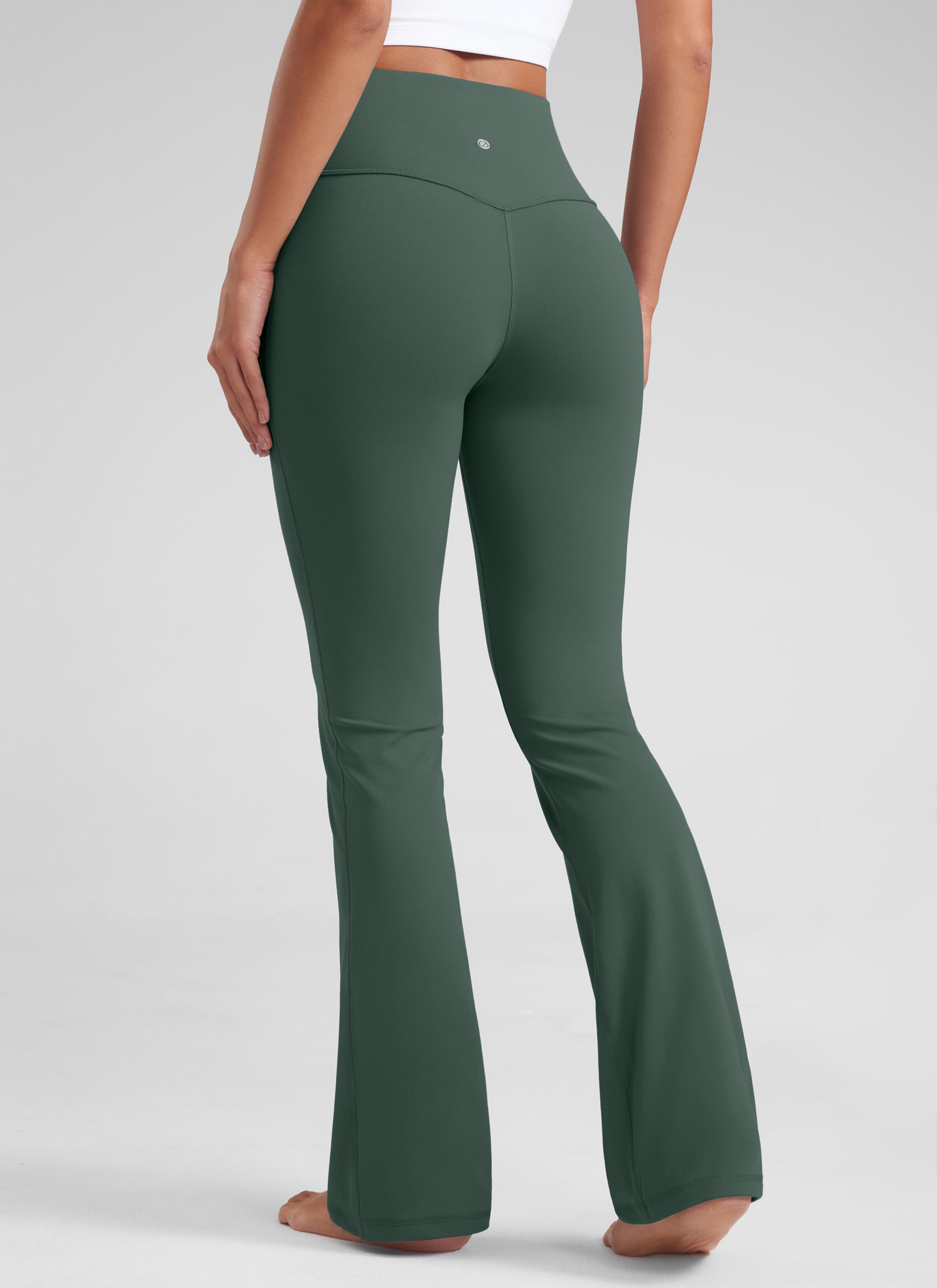 CRZ YOGA Wanita Butterluxe Legging Potongan Kaki Mengembang Pinggang Tinggi 32