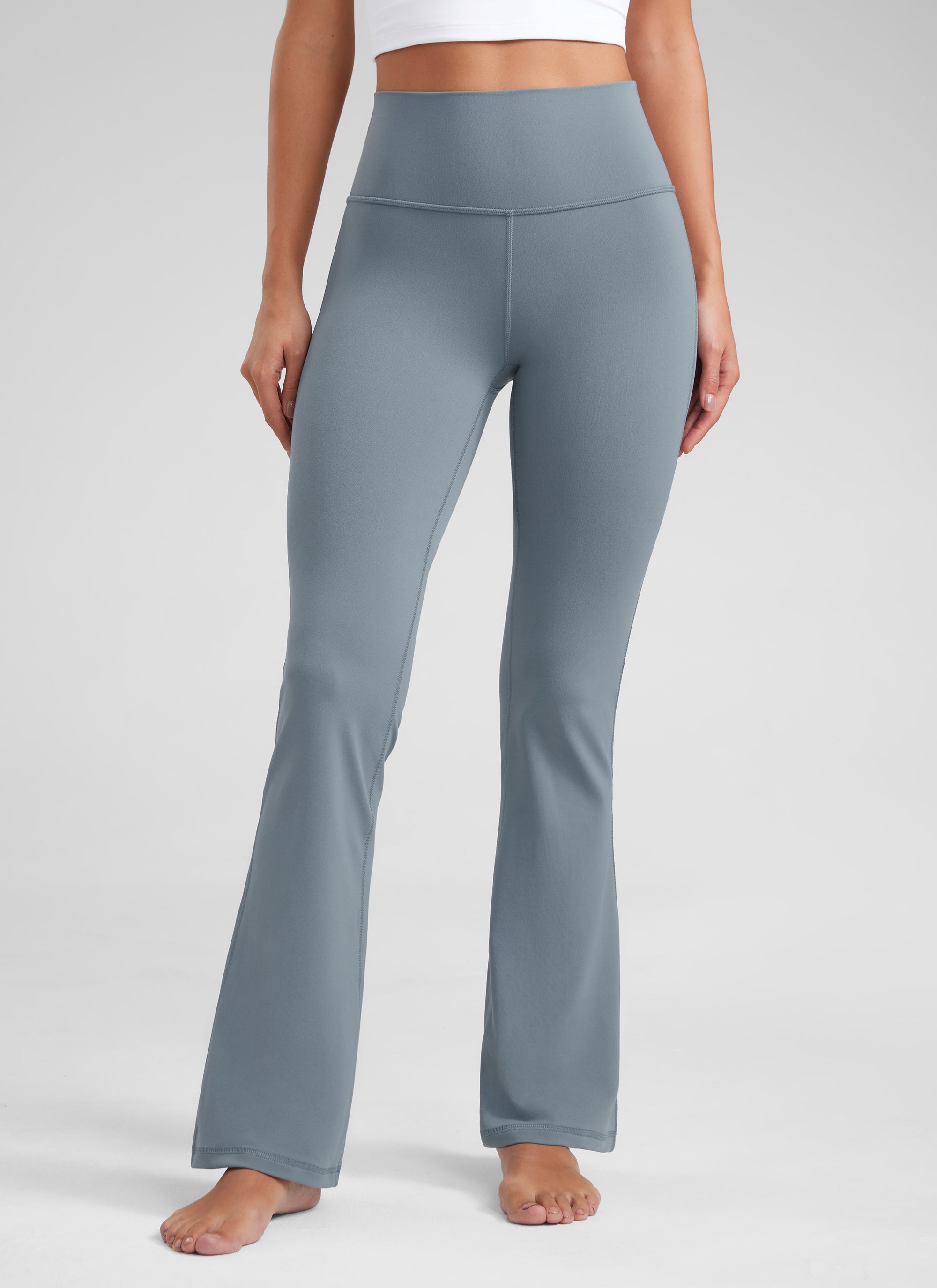 CRZ YOGA Yoga Pinggang Tinggi Wanita Butterluxe Seluar Legging Poket Flare 29