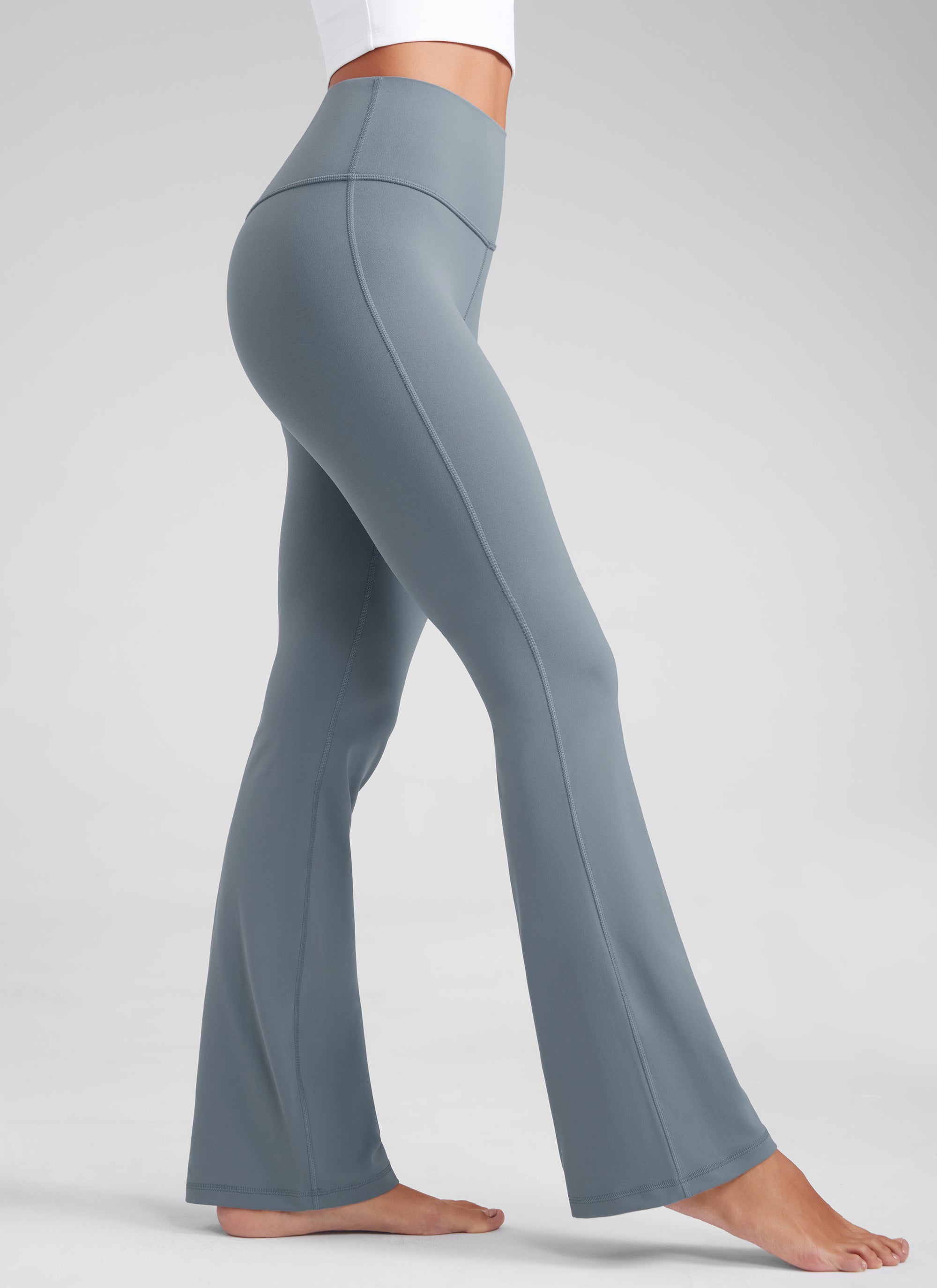 CRZ YOGA Yoga Pinggang Tinggi Wanita Butterluxe Seluar Legging Poket Flare 29