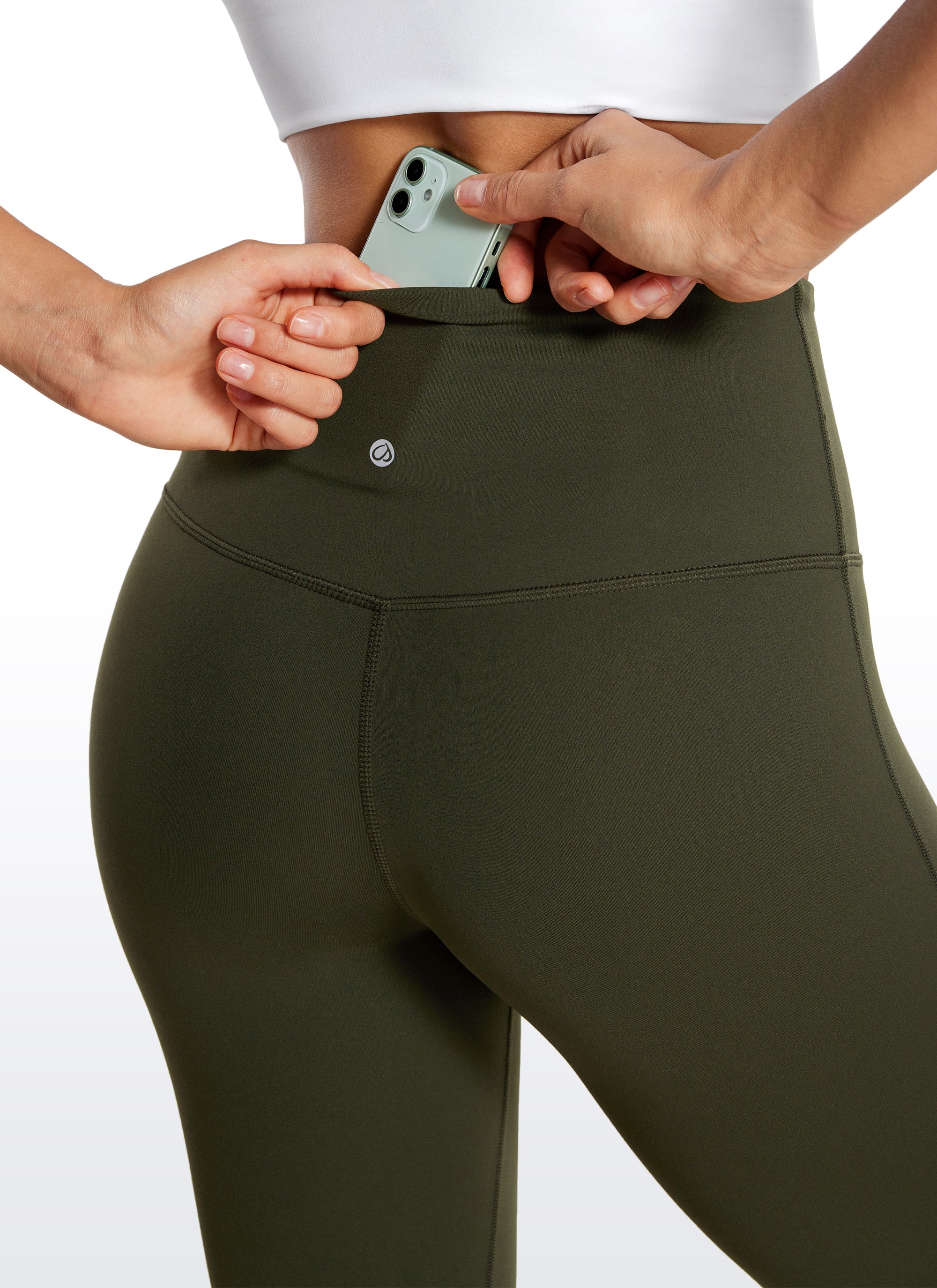 Butterluxe Quần legging cạp cao, ống loe rộng, kiểu bootcut, có túi, cỡ 33