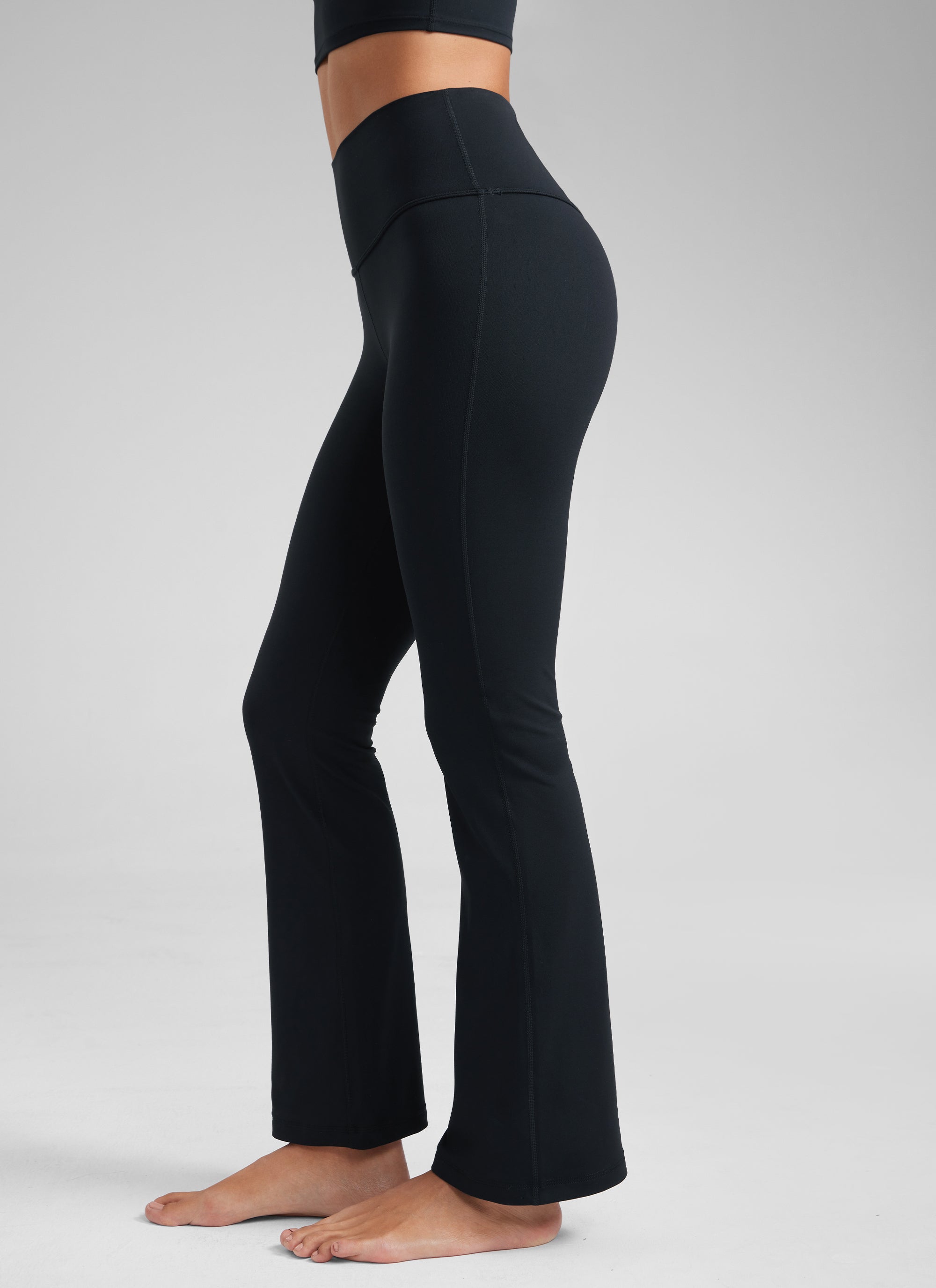 CRZ YOGA Yoga Pinggang Tinggi Wanita Butterluxe Seluar Legging Poket Flare 29