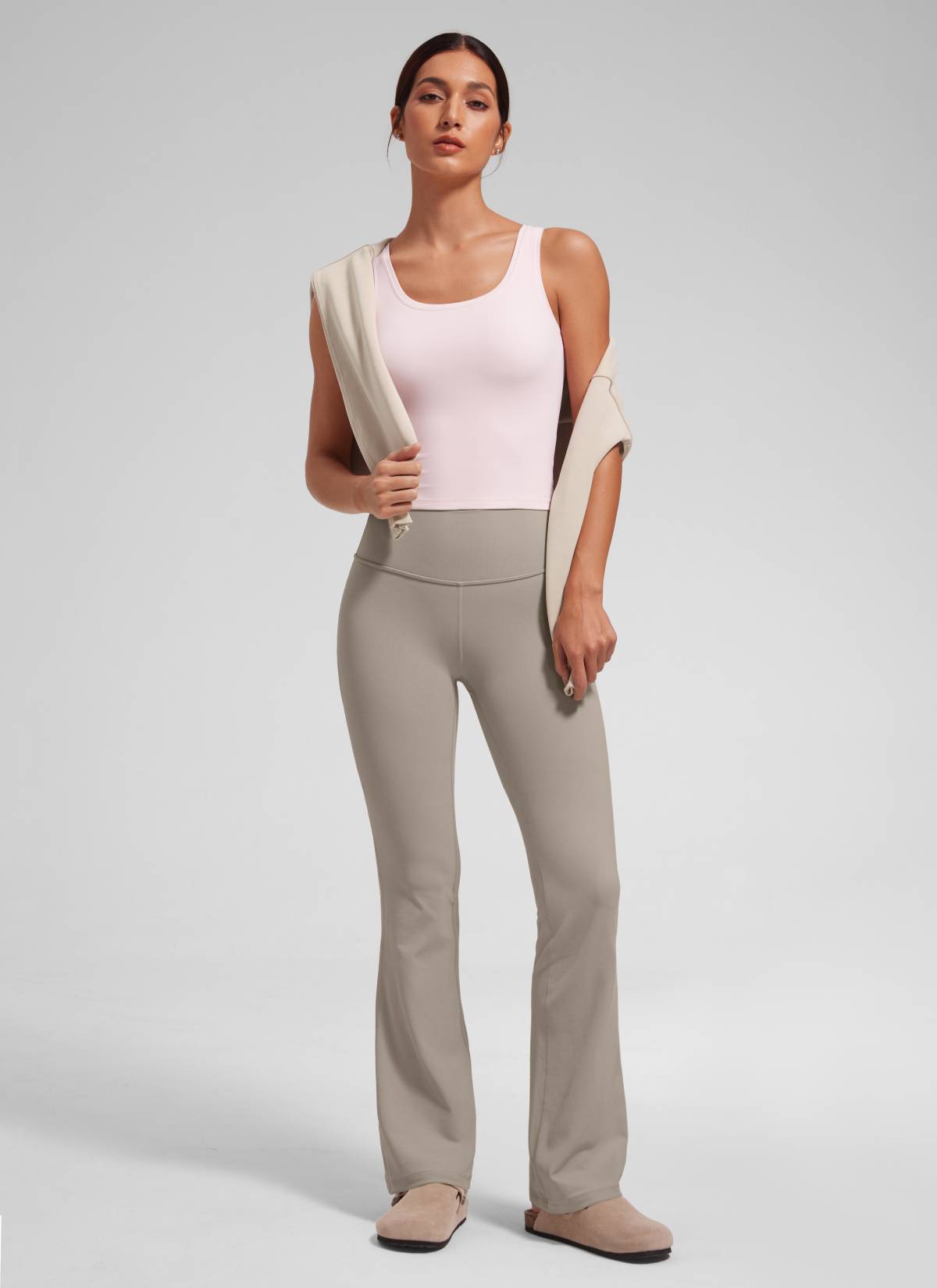 CRZ YOGA Yoga Pinggang Tinggi Wanita Butterluxe Seluar Legging Poket Flare 29