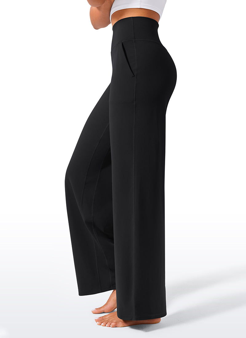 CRZ YOGA レディースButterlift ポケット付きハイウエストワイドレッグパンツ 33