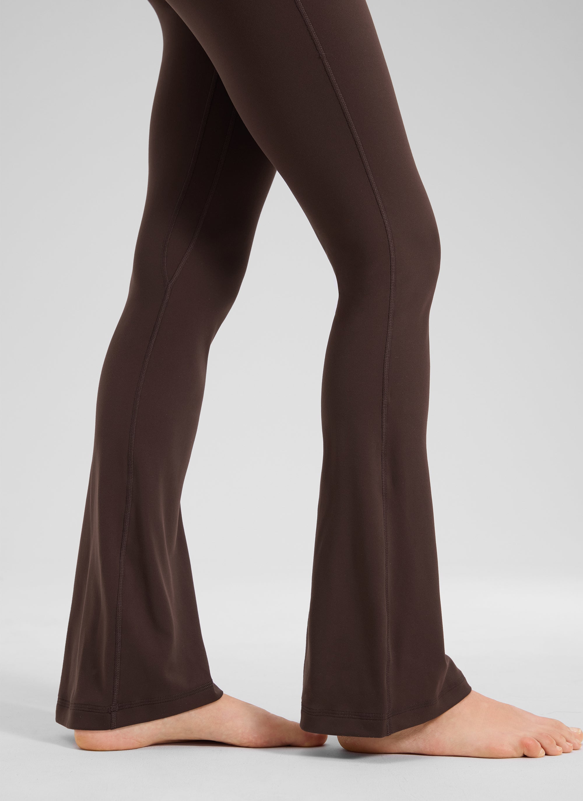 CRZ YOGA Nữ  Quần legging ống loe ngắn có túi, cạp cao, màu Butterluxe , cỡ 30