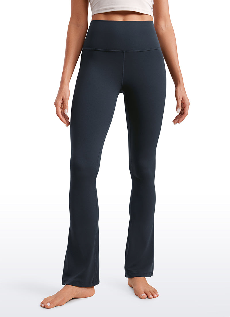 CRZ YOGA Nữ  Quần legging ống loe ngắn có túi, cạp cao, màu Butterluxe , cỡ 30
