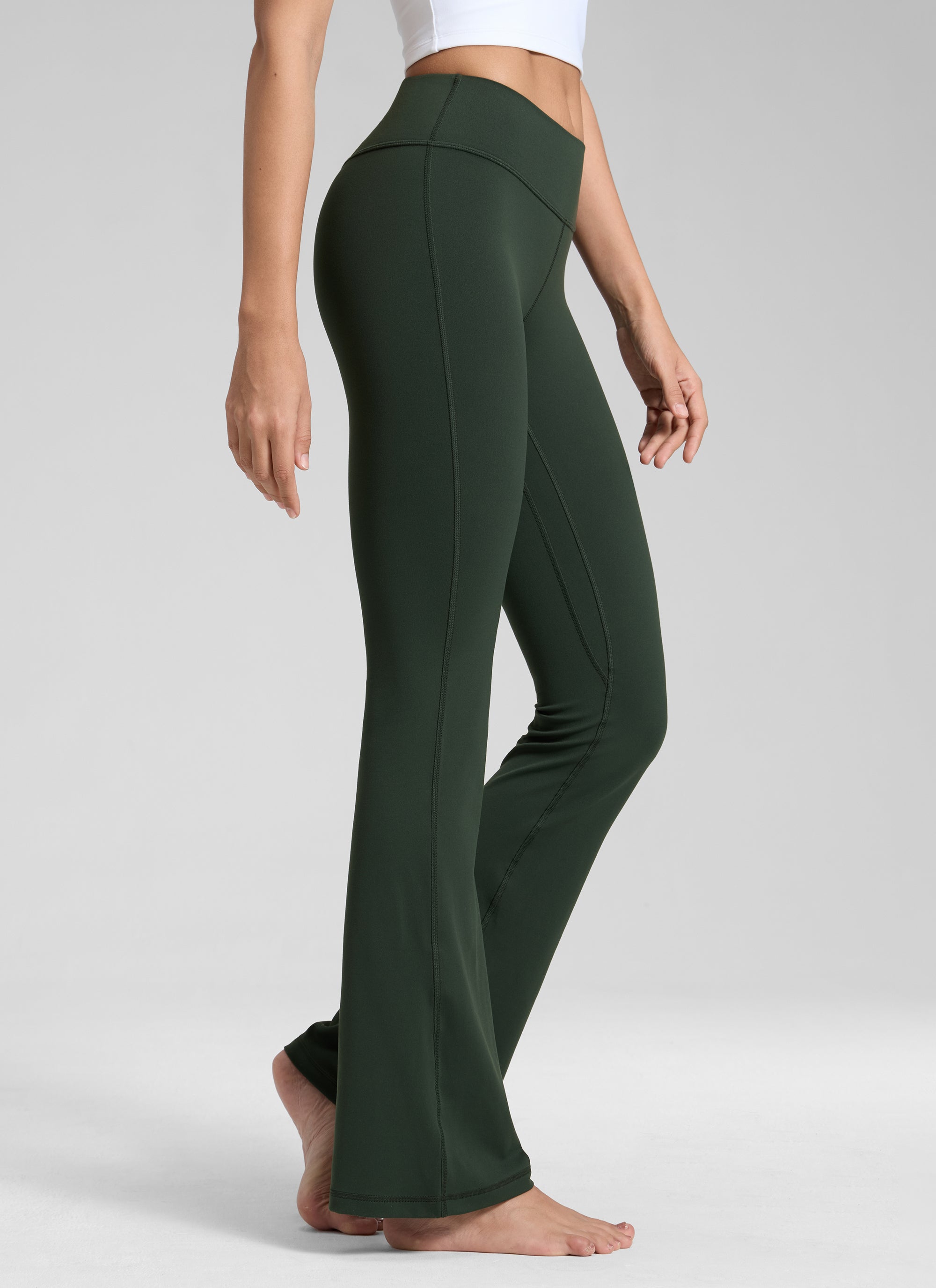 CRZ YOGA Legging Wanita Model " Butterluxe " Pinggang Rendah dan Berpotongan Melebar Ukuran 32