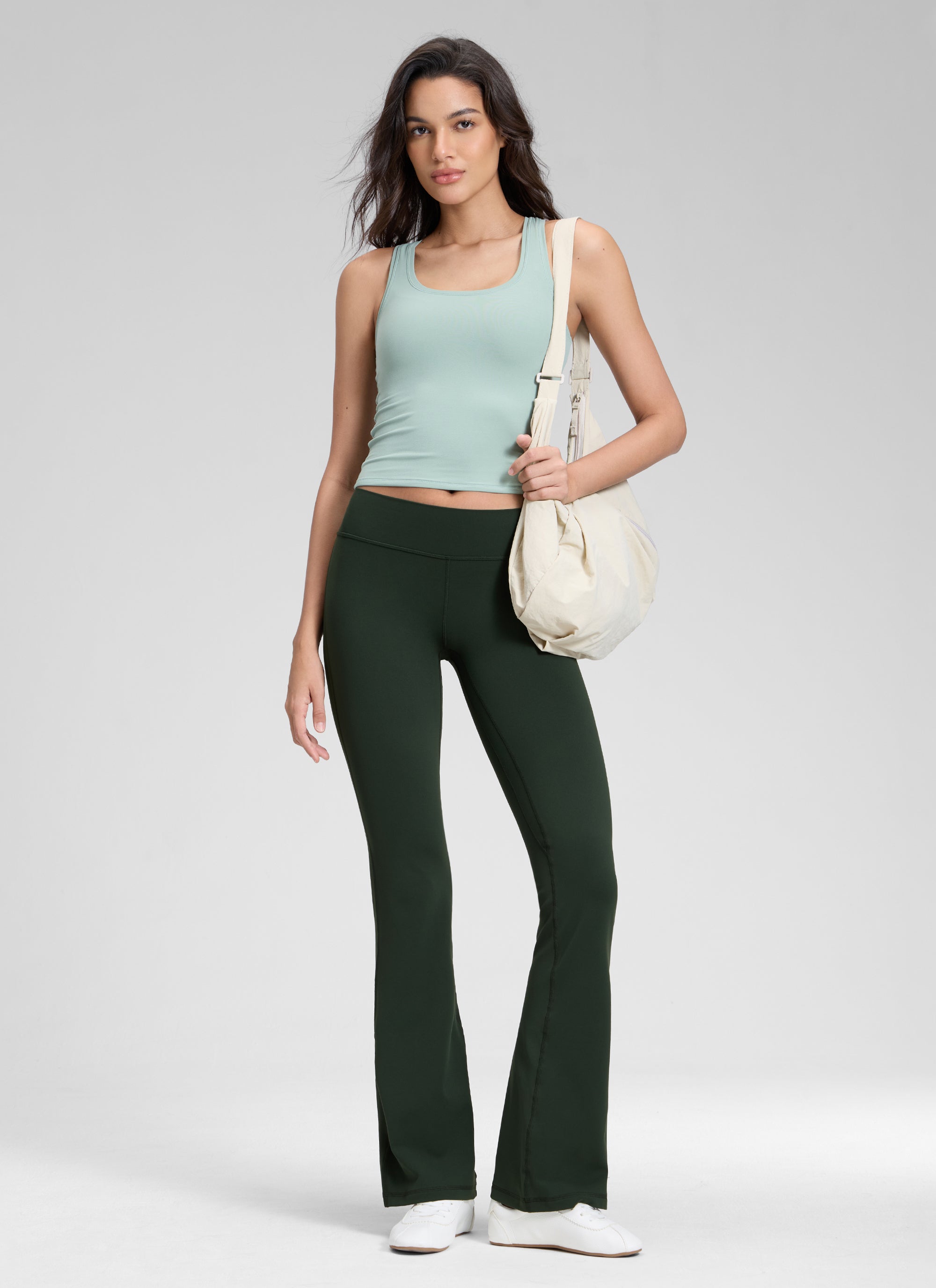CRZ YOGA Legging Wanita Model " Butterluxe " Pinggang Rendah dan Berpotongan Melebar Ukuran 32