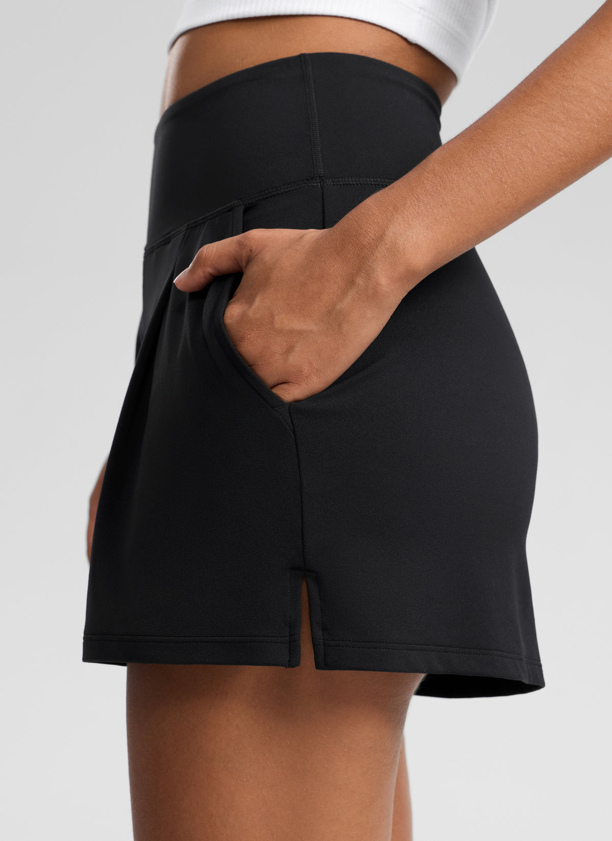 CRZ YOGA Women’s Butterluxe Casual Pocket Linerless Shorts 3