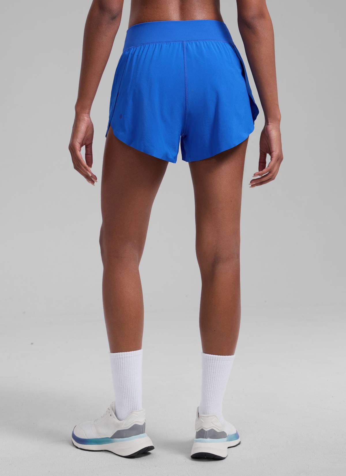 CRZ YOGA Pambabaeng Pambabaeng Pangtakbo High Rise Mesh Lined Shorts 3'' Workout Short Sparkle Blue