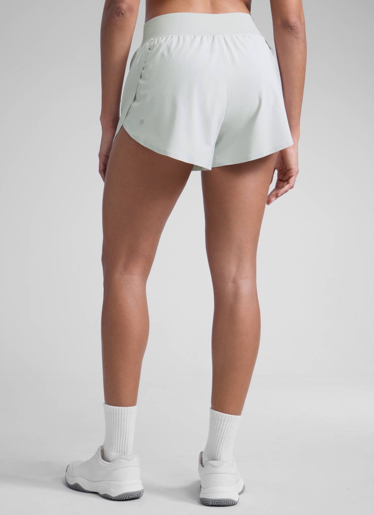 CRZ YOGA Pambabaeng Pambabaeng Pangtakbo High Rise Mesh Lined Shorts 3'' Workout Short Ocean Air