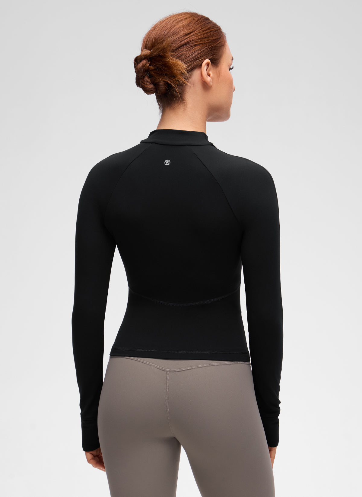 CRZ YOGA 여성용 Butterluxe 캐주얼 V 넥 허리 기장 포켓 자켓 블랙