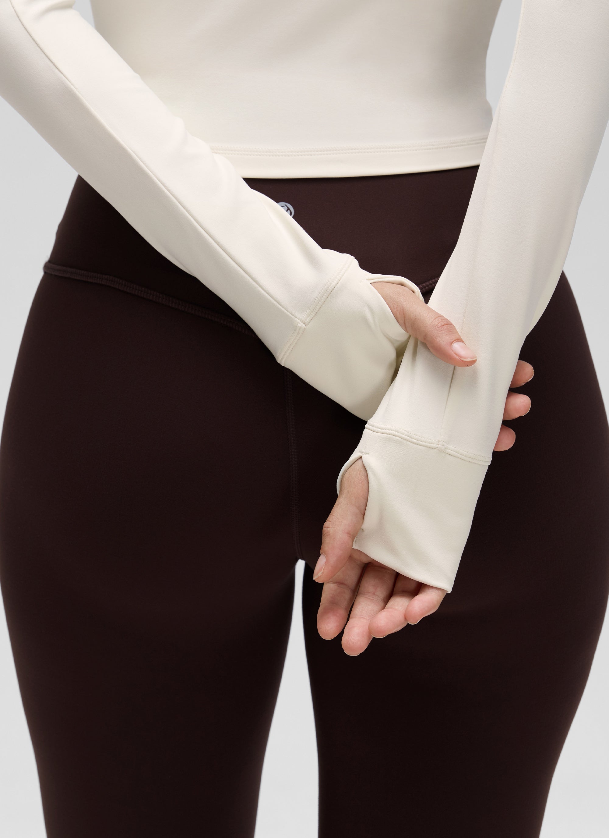 Áo khoác ngoài Butterluxe dành cho nữ của CRZ YOGA, có khóa kéo toàn bộ, màu Trắng và Màu mơ